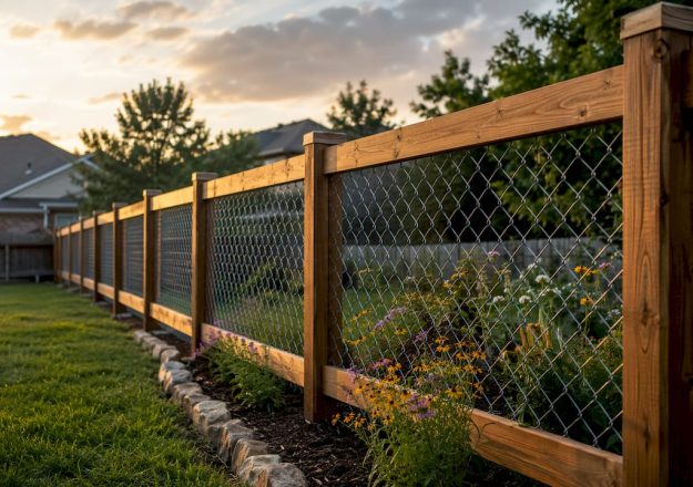 Combination Wood and Chain Link Fence: 2026 Oklahoma Guide