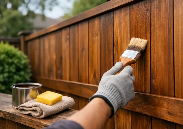 How to Maintain Stained Wood Fence Panels