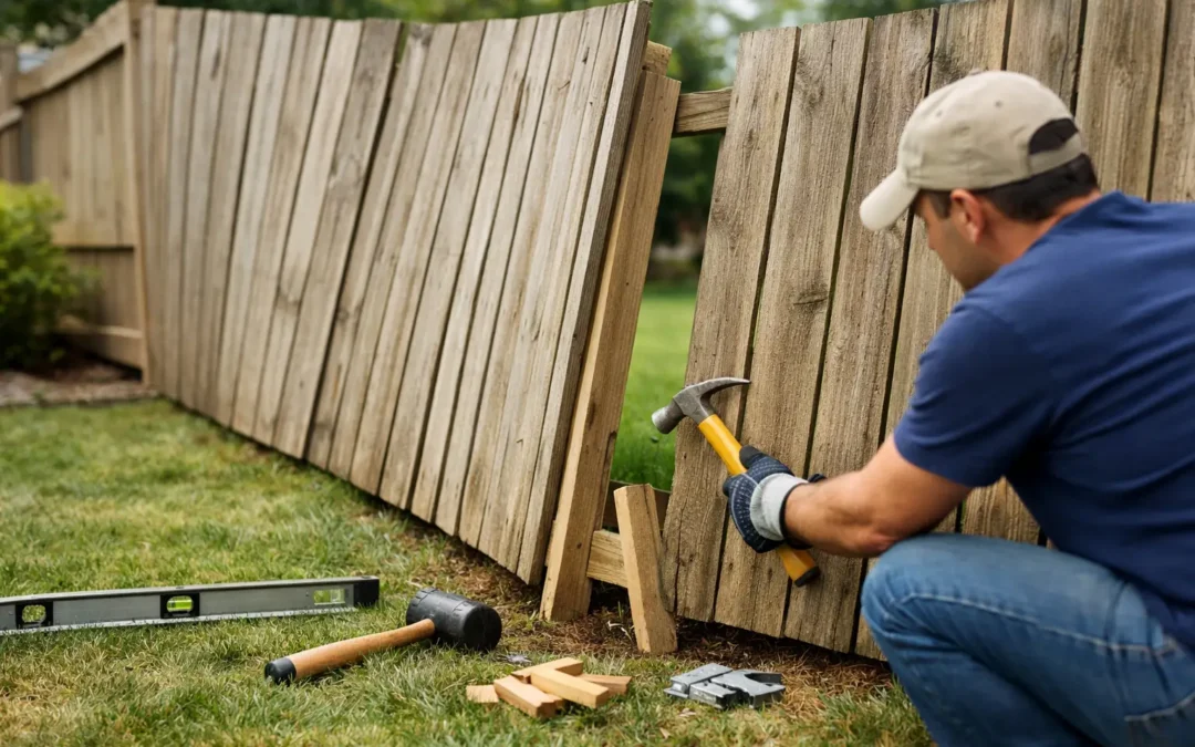 How to Fix Leaning Fence Panels Properly