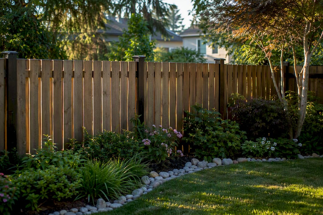 4 to 5 foot wood privacy fence