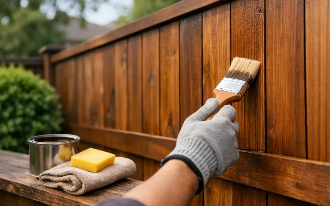 How to Maintain Stained Wood Fence Panels